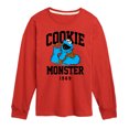 thumbnail image 1 of Sesame Street - Cookie Monster Collegiate - Toddler and Youth Long Sleeve T-Shirt, 1 of 4