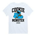 thumbnail image 1 of Sesame Street - Cookie Monster Collegiate - Toddler and Youth Short Sleeve Graphic T-Shirt, 1 of 5