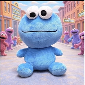 Sesame Street Cookie Monster Cuddle Up Buddy Plush Toy 11" Soft Stuffed Animal Gift Xmas