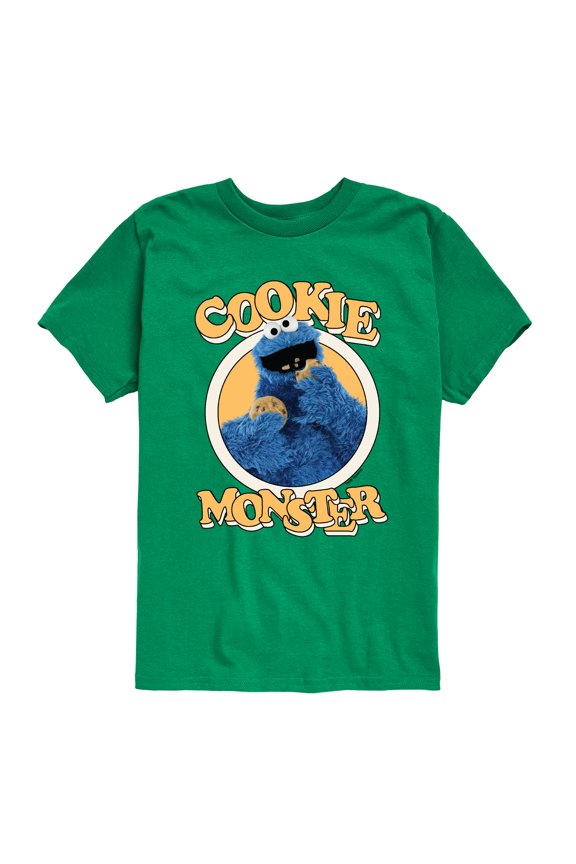 - Cookie Monster Eating - Toddler and Youth Short Sleeve Graphic T-Shirt