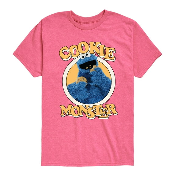 Sesame Street - Cookie Monster Eating - Toddler and Youth Short Sleeve Graphic T-Shirt