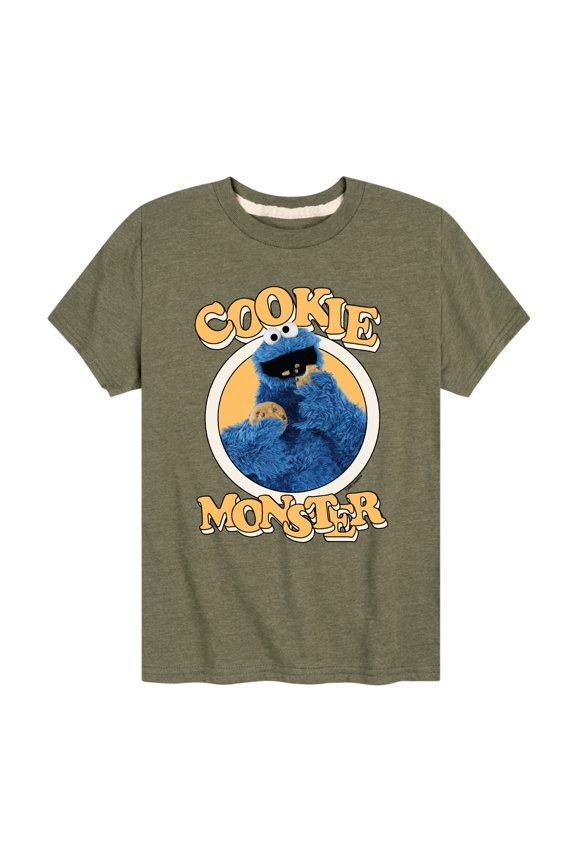 - Cookie Monster Eating - Toddler and Youth Short Sleeve Graphic T-Shirt