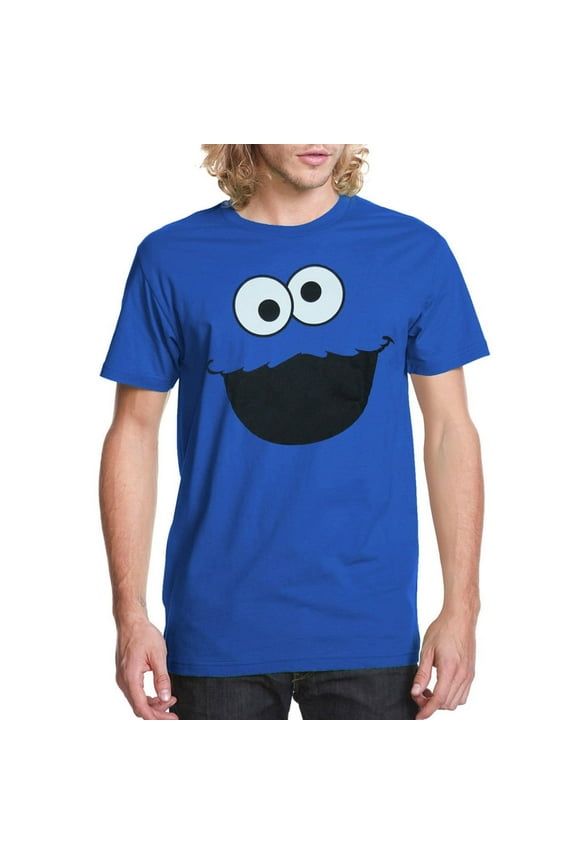 Cookie Monster Face Adult T-Shirt