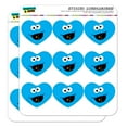 thumbnail image 1 of Sesame Street Cookie Monster Face Heart Shaped Planner Calendar Scrapbook Craft Stickers, 1 of 8