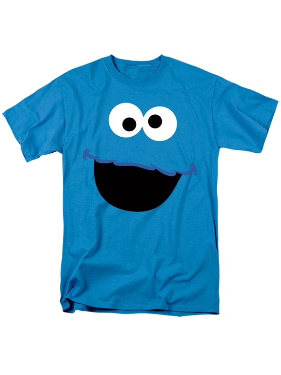 Cookie Monster Face Officially Licensed Adult T Shirt