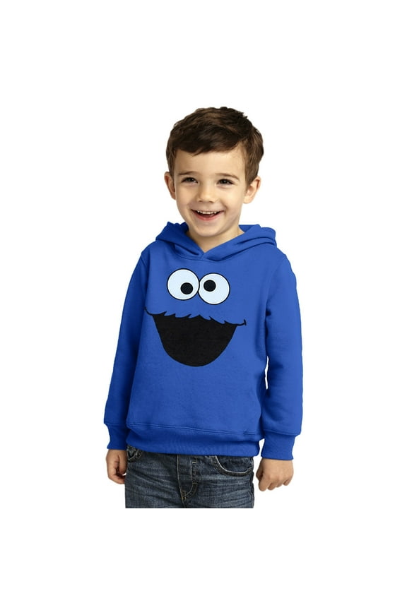 Cookie Monster Face Toddler Hoodie