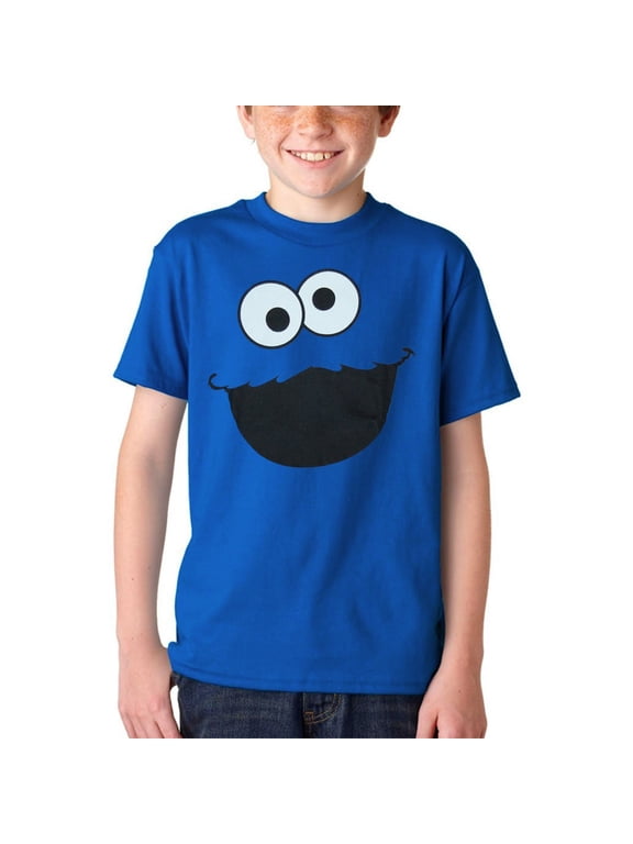Cookie Monster Face Youth Kids T-Shirt
