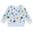 thumbnail image 1 of Sesame Street Cookie Monster French Terry Sweatshirt Infant to Little Kid, 1 of 5
