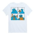 thumbnail image 1 of Sesame Street - Cookie Monster Grid - Toddler and Youth Short Sleeve Graphic T-Shirt, 1 of 5