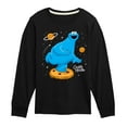 thumbnail image 1 of Sesame Street - Cookie Monster In Space - Toddler and Youth Long Sleeve T-Shirt, 1 of 4