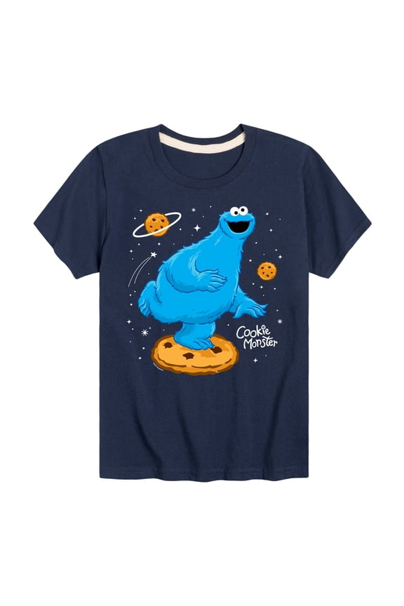 - Cookie Monster In Space - Toddler and Youth Short Sleeve Graphic T-Shirt