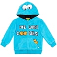 thumbnail image 1 of Sesame Street Cookie Monster Infant Baby Boys Zip Up Hoodie Infant to Toddler, 1 of 5