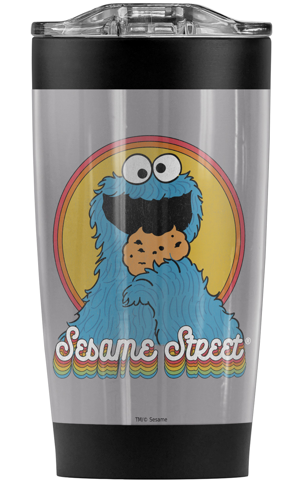 Sesame Street/Cookie Monster Layers Stainless Steel Tumbler 20 oz Coffee  Travel Mug/Cup, Vacuum Insulated & Double Wall with Leakproof Sliding Lid |  Great for Hot Drinks and Cold Beverages - Walmart.com