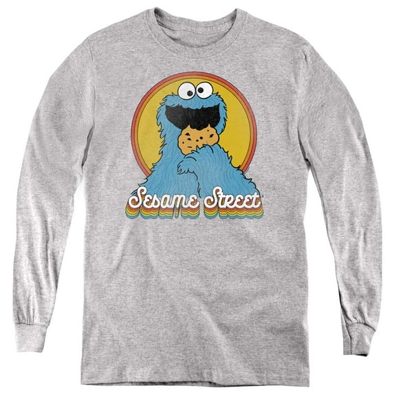 Sesame Street - Cookie Monster Layers - Youth Long Sleeve Shirt - Large
