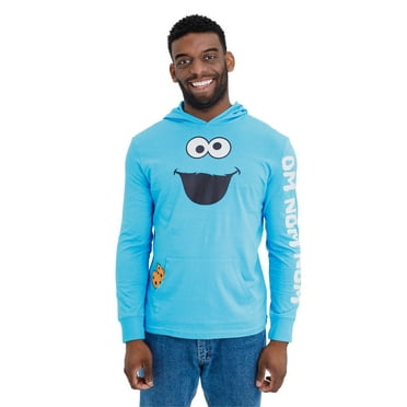 Sesame Street Cookie Monster Matching Family Cosplay Pullover Hoodie Adult