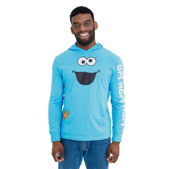 Sesame Street Cookie Monster Matching Family Cosplay Pullover Hoodie Adult