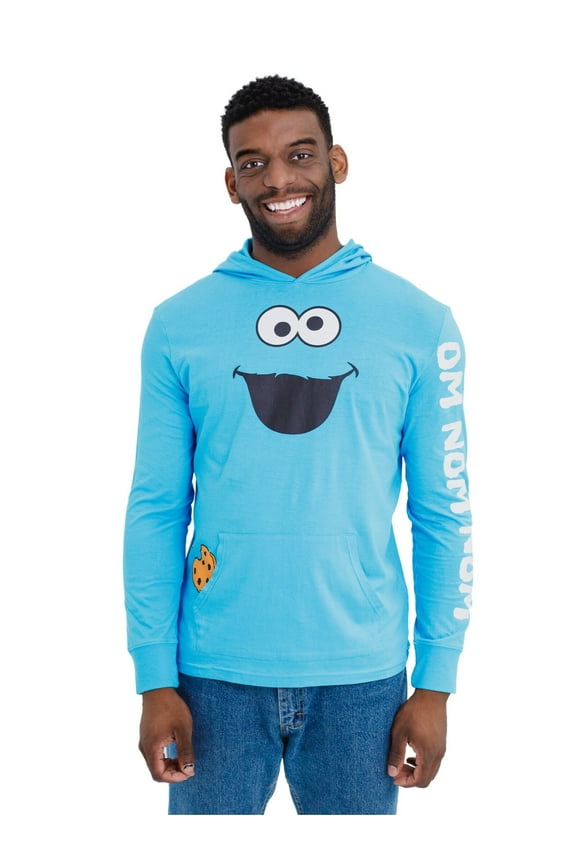 Cookie Monster Matching Family Cosplay Pullover Hoodie Adult