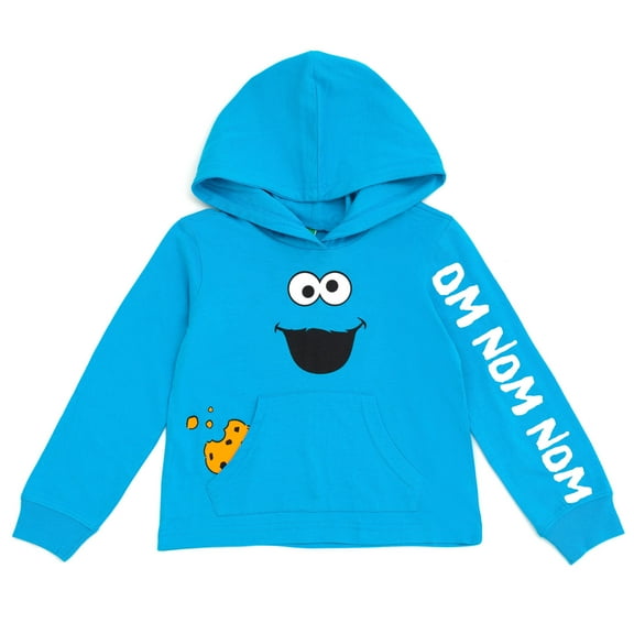 Sesame Street Cookie Monster Matching Family Cosplay Pullover Hoodie Infant to Little Kid