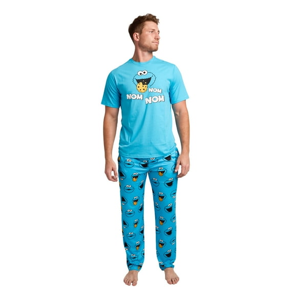Sesame Street Cookie Monster Men's 2-Pack Pajama Set
-XL