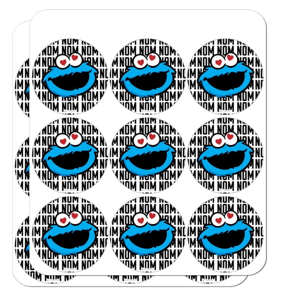 Sesame Street Cookie Monster Nom Nom Planner Calendar Scrapbooking Crafting Stickers
