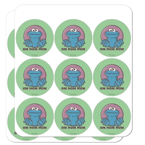Sesame Street Cookie Monster Om Nom Nom Planner Calendar Scrapbooking Crafting Stickers