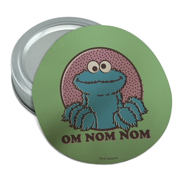Sesame Street Cookie Monster Om Nom Nom Round Rubber Non-Slip Jar Gripper Lid Opener
