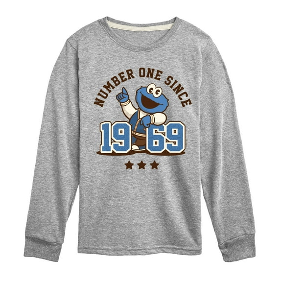 Sesame Street - Cookie Monster One Since 1969 - Toddler and Youth Long Sleeve T-Shirt