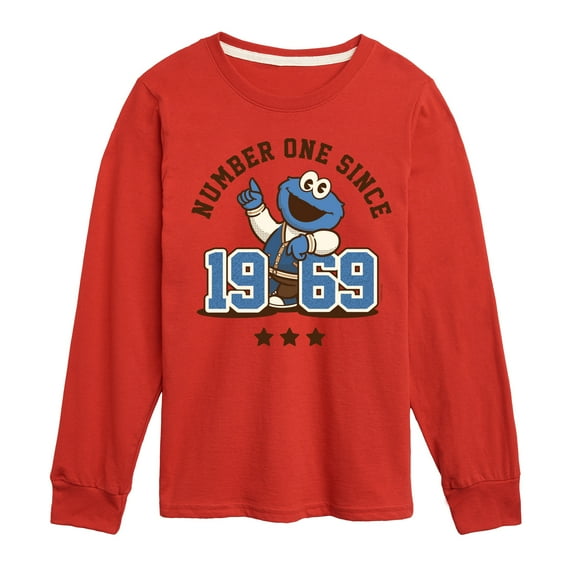 Sesame Street - Cookie Monster One Since 1969 - Toddler and Youth Long Sleeve T-Shirt