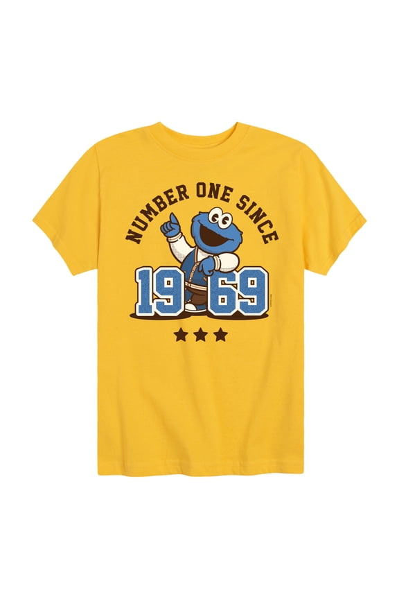- Cookie Monster One Since 1969 - Toddler and Youth Short Sleeve Graphic T-Shirt