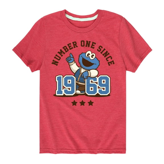 Sesame Street - Cookie Monster One Since 1969 - Toddler and Youth Short Sleeve Graphic T-Shirt