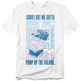 thumbnail image 1 of Sesame Street Cookie Monster Pump Up The Volume Unisex Adult T Shirt (4X-Large) White, 1 of 7