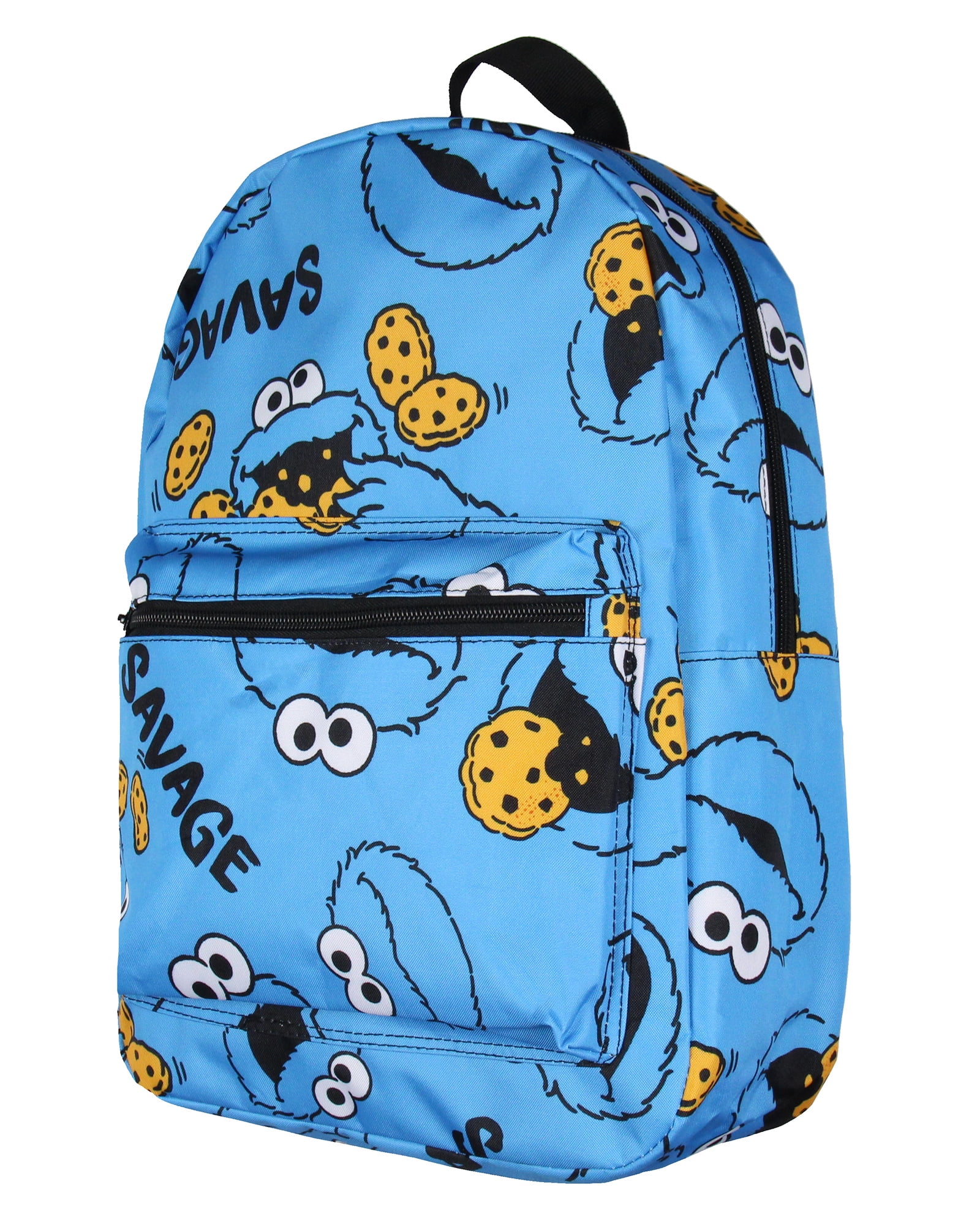 Sesame Street Cookie Monster Savage School Backpack, Blue