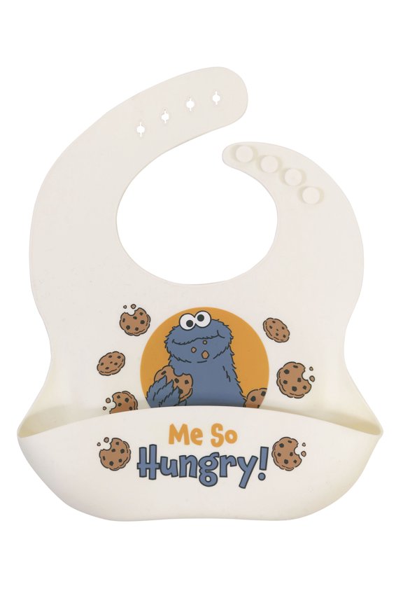 Cookie Monster Silicone Unisex Infant Bib