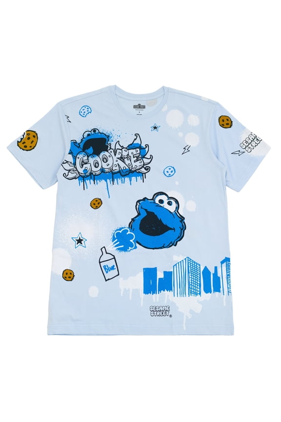 Cookie Monster T-Shirt Graffiti Adult