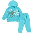 thumbnail image 1 of Sesame Street Cookie Monster Toddler Boys Fleece Pullover Hoodie and Pants Outfit Set Infant to Toddler, 1 of 5