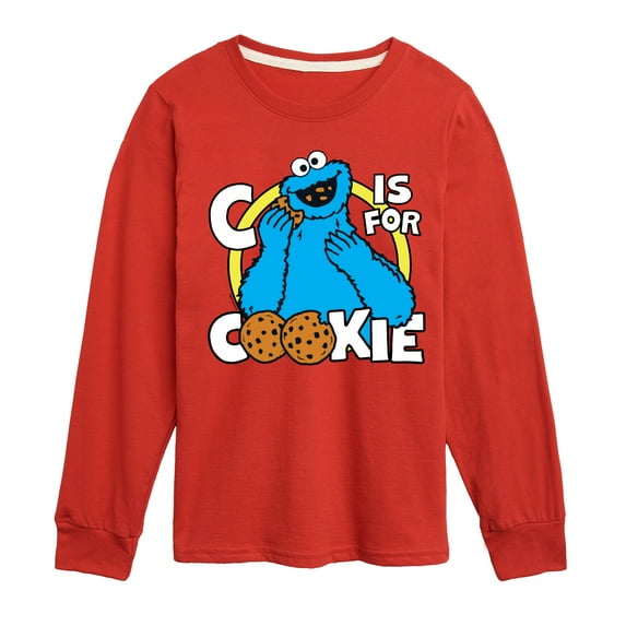 Sesame Street - Cookie Monster - Toddler and Youth Long Sleeve T-Shirt
