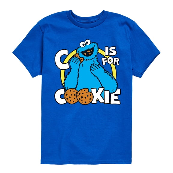 Sesame Street - Cookie Monster - Toddler and Youth Short Sleeve Graphic T-Shirt