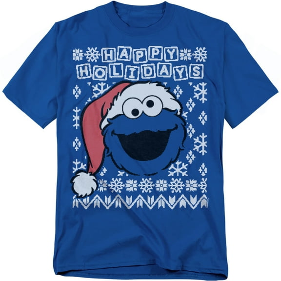Sesame Street Cookie Monster Ugly Christmas Unisex Adult T Shirt