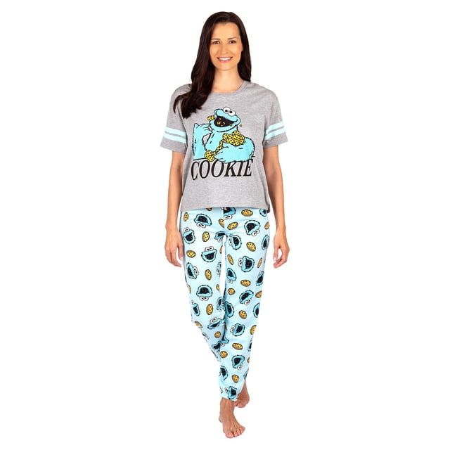 Cookies Female Robe Walmart Sesame Street Women's Pajama, Adult Sleep Pants, 2 Piece Cookie ...
