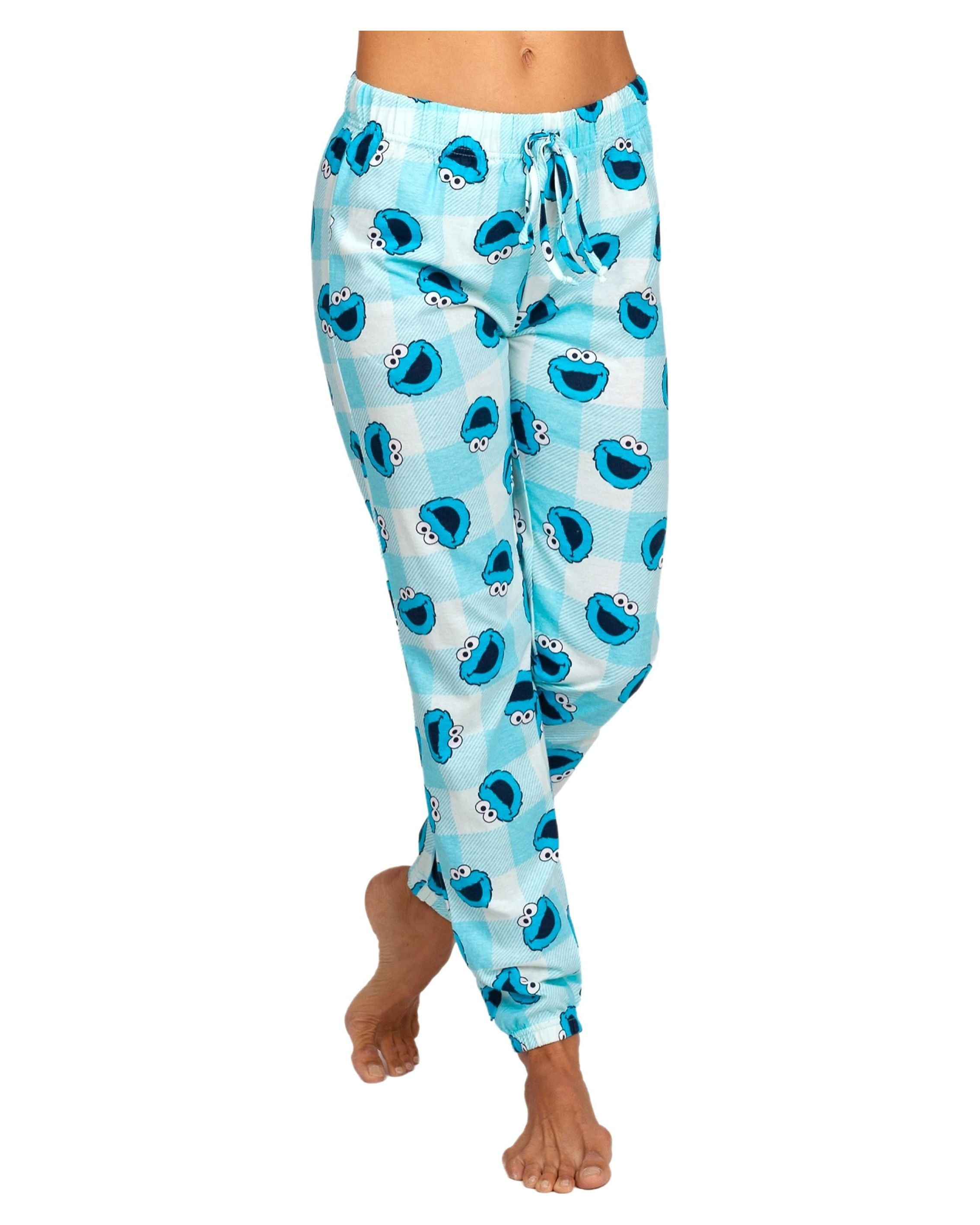 Sesame Street Womens Pajama Lounge Pants with Big Bird and Friends Sesame Street Size L Walmart