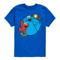 thumbnail image 1 of Sesame Street - Cookie Monster and Elmo Travel - Toddler and Youth Short Sleeve Graphic T-Shirt, 1 of 5