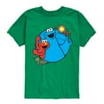 thumbnail image 1 of Sesame Street - Cookie Monster and Elmo Travel - Toddler and Youth Short Sleeve Graphic T-Shirt, 1 of 5