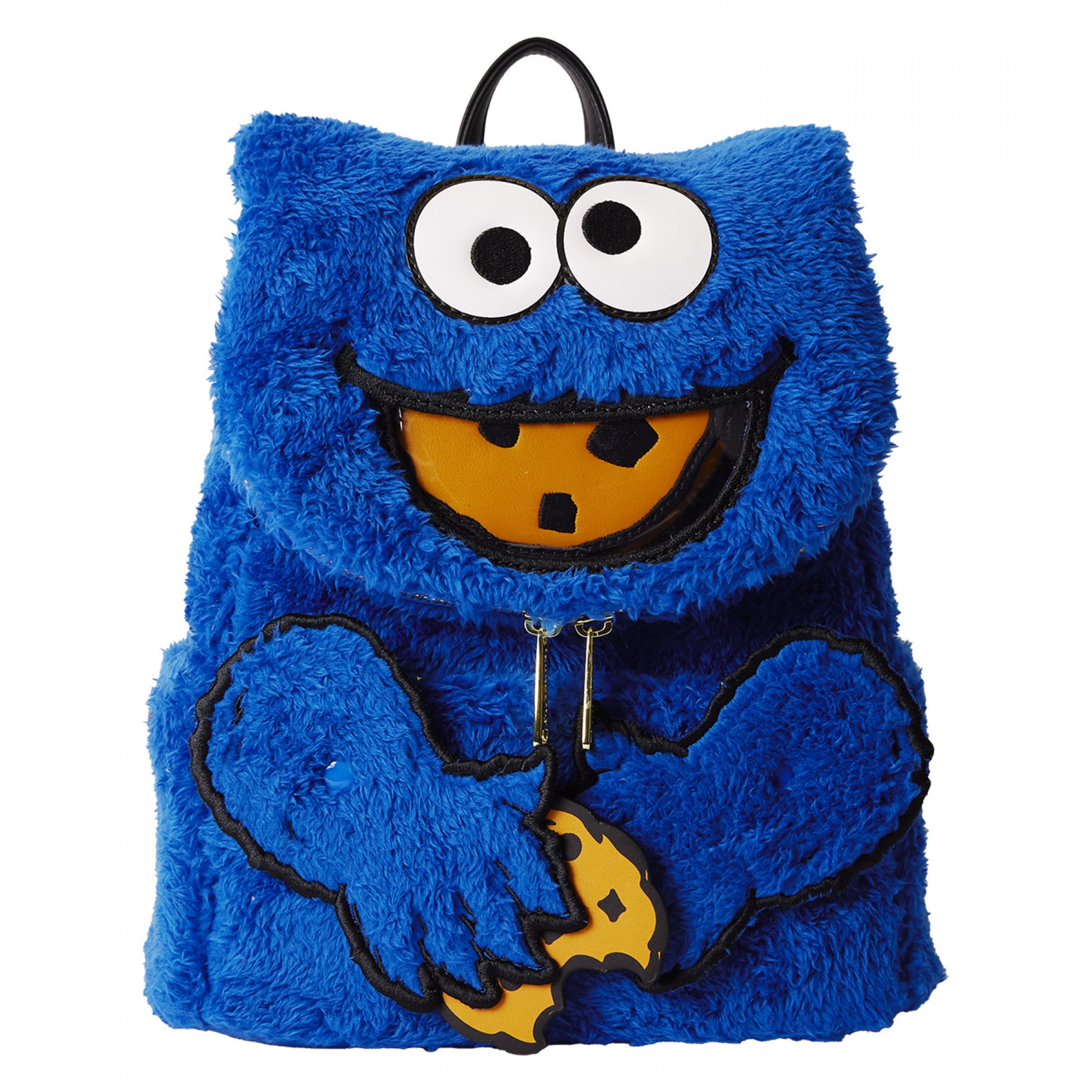 モンスターハウス ぬいぐるみリュック Loungefly Sesame Street Cookie Monster Plush Mini Backpack