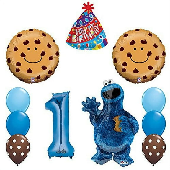 Sesame Street Cookie Multi-color Monster Balloon