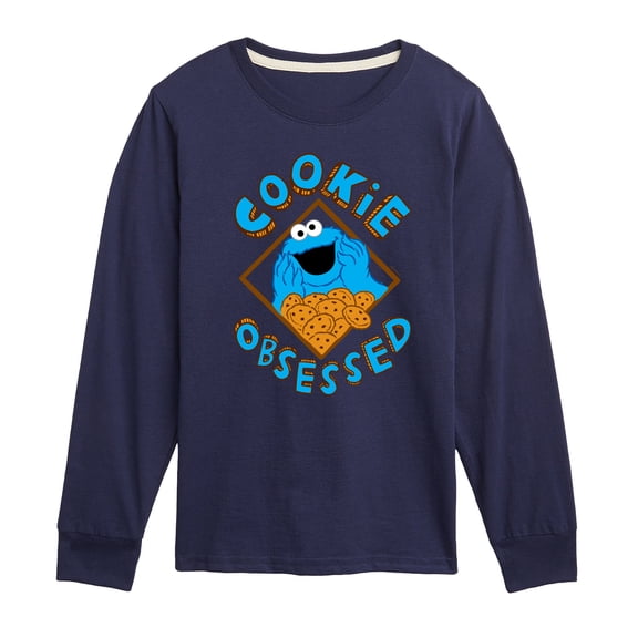 Sesame Street - Cookie Obsessed - Toddler and Youth Long Sleeve T-Shirt