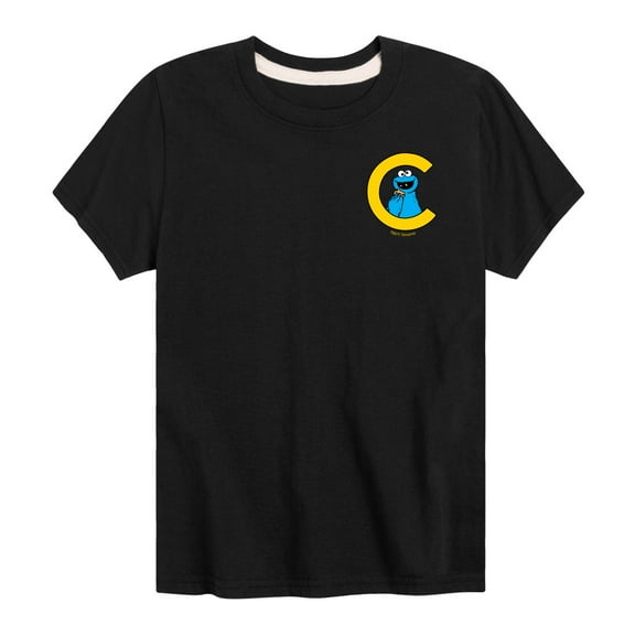 Sesame Street - Cookie and C - Toddler and Youth Short Sleeve Graphic T-Shirt