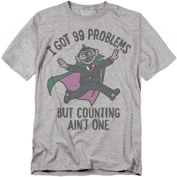 Sesame Street T-Shirt Count 99 Problems Unisex Graphic Tee for Men & Women