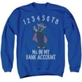 thumbnail image 1 of Sesame Street Count My Bank Account Unisex Adult Crewneck Sweatshirt, Royal, 4X-Large, 1 of 4