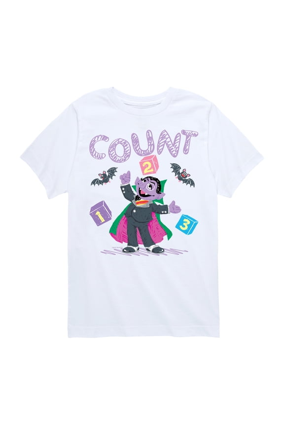 - Count Von Count Doodle - Toddler and Youth Short Sleeve Graphic T-Shirt