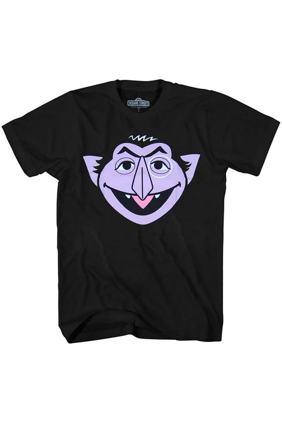 Count Von Count Face Adult T-Shirt